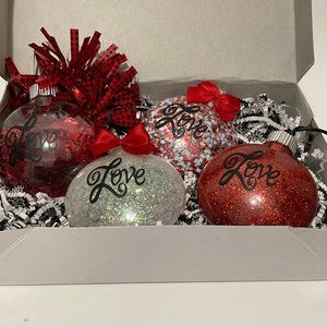 Valentines Day Box of Love OOAK gift Romance Ornaments